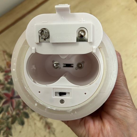 Luminara Red Snowflake Candle - Picture 7 of 7